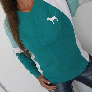 PINK Victoria's Secret Sweatshirt Size XS Varsity Pullover